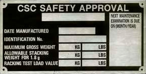 container-safety-certification-plate