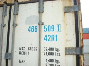 CONTAINERS REEFERS 40' pieds Anvers ISK6